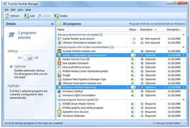 Alt view image 4 of 7 - TuneUp Utilities 2009