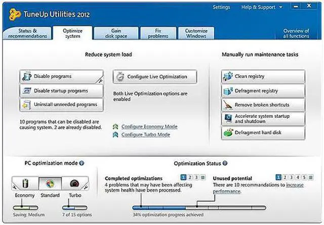 Alt view image 4 of 8 - TuneUp Utilities 2012 - 3 User