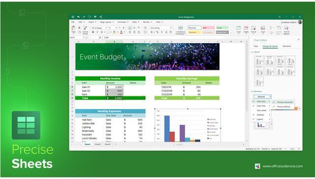 Alt view image 3 of 8 - MobiSystems OfficeSuite Home & Business 2020 Works with Microsoft Office & PDF- Lifetime License - Download