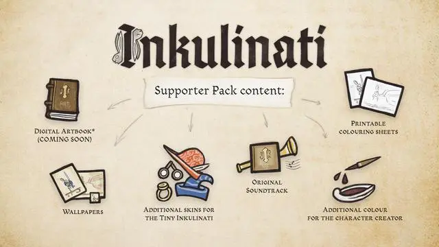 Main image of Inkulinati - Supporter Pack - PC [Steam Online Game Code]