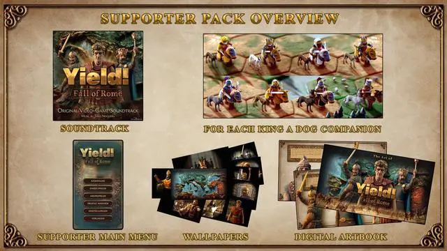 Alt view image 2 of 2 - Yield! Fall of Rome - Supporter Pack - PC [Steam Online Game Code]