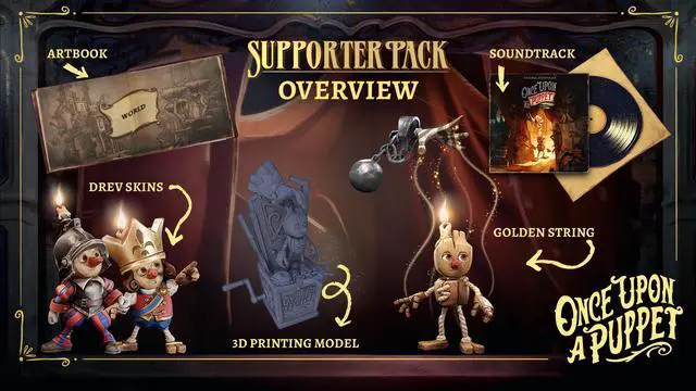 Alt view image 2 of 12 - Once Upon a Puppet - Supporter Pack - PC [Steam Online Game Code]