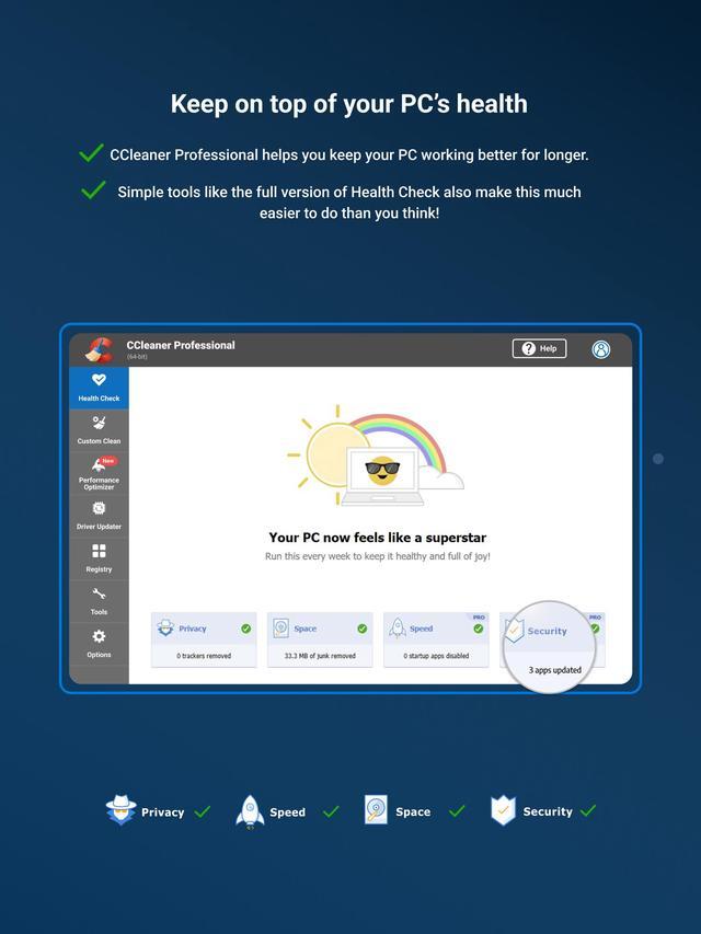 Alt view image 3 of 7 - Piriform CCleaner Professional - 1PC / 1 YR - Download