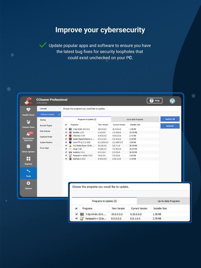 Alt view image 7 of 7 - Piriform CCleaner Professional - 1PC / 1 YR - Download