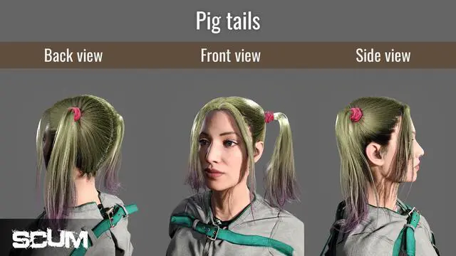 Alt view image 15 of 15 - SCUM Female Hair Pack - PC [Steam Online Game Code]