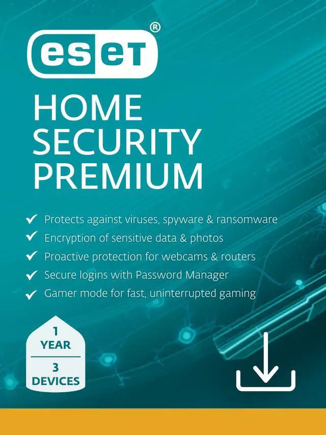 Main image of ESET Home Security Premium 2026 [Student & Teacher Edition] - 3 Device / 1 Year - Download