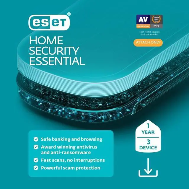 Main image of ESET Home Security Essential 2026 - 3 Devices/ 1 Year Download