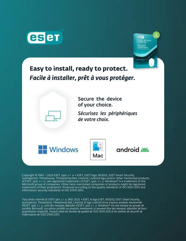 Alt view image 3 of 4 - ESET Home Security Essential - 5 Device, 1 Year [Digital Code]