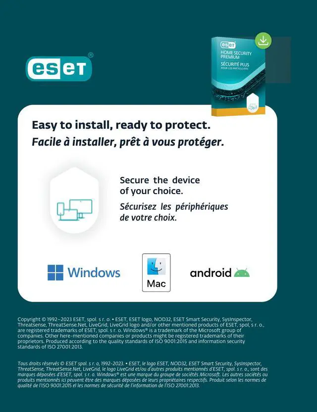 Alt view image 3 of 4 - ESET Home Security Premium - 5 Device, 1 Year [Digital Code]