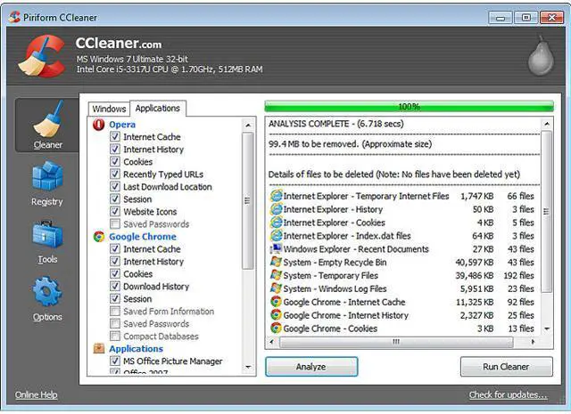 Alt view image 3 of 7 - Piriform CCleaner Pro - 1 PC - OEM