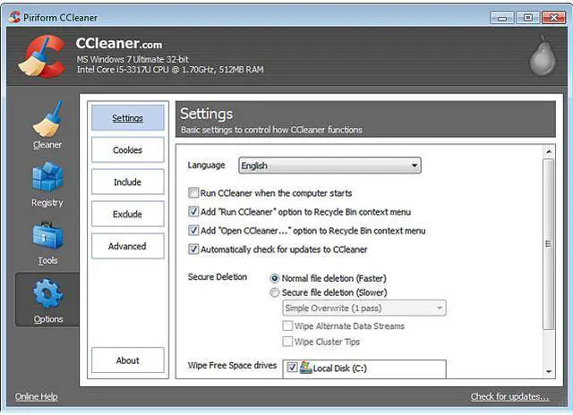 Alt view image 7 of 7 - Piriform CCleaner Pro - 1 PC - OEM