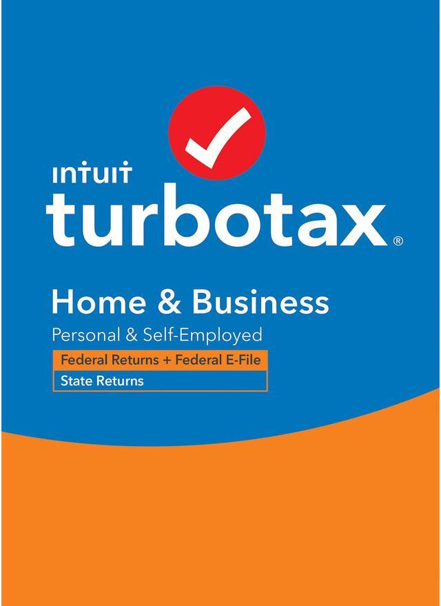 Main image of TurboTax Home & Business 2020 Desktop Tax Software, Federal and State Returns + Federal E-file (State E-file Additional) [PC Windows/Mac Disc]