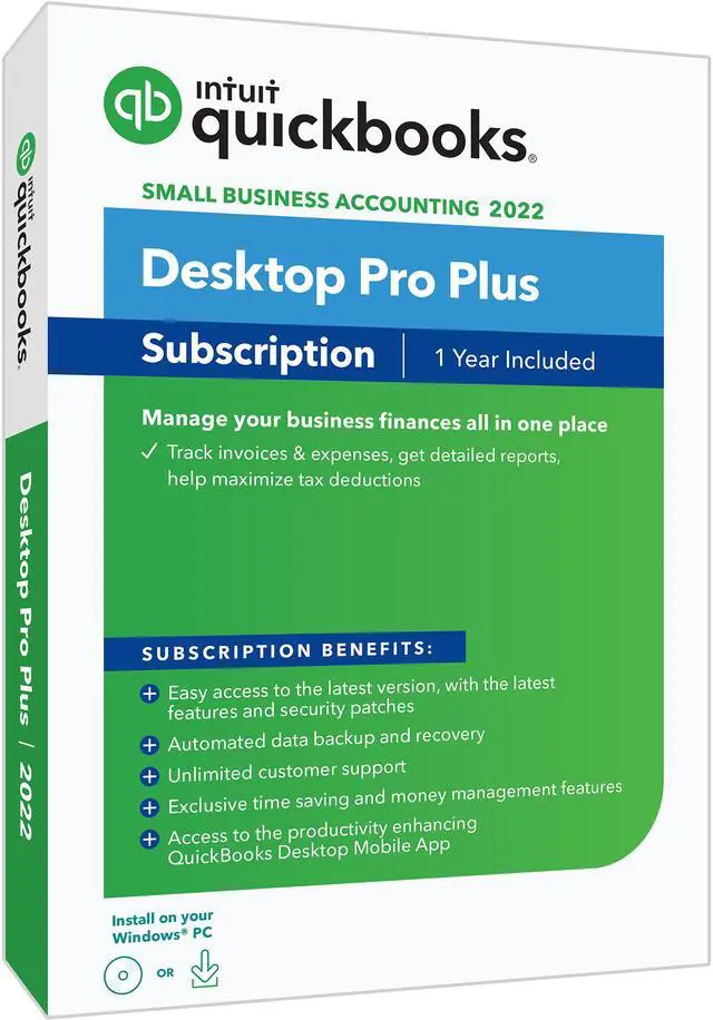 Main image of Intuit QuickBooks Desktop Pro Plus 2022, Disc