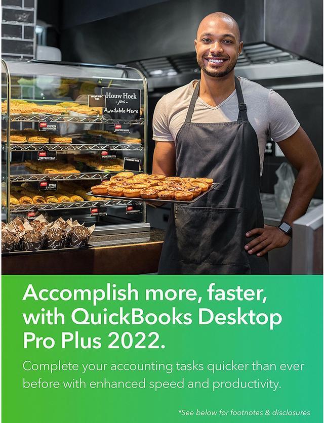 Alt view image 2 of 3 - Intuit QuickBooks Desktop Pro Plus with Enhanced Payroll 2022, Disc