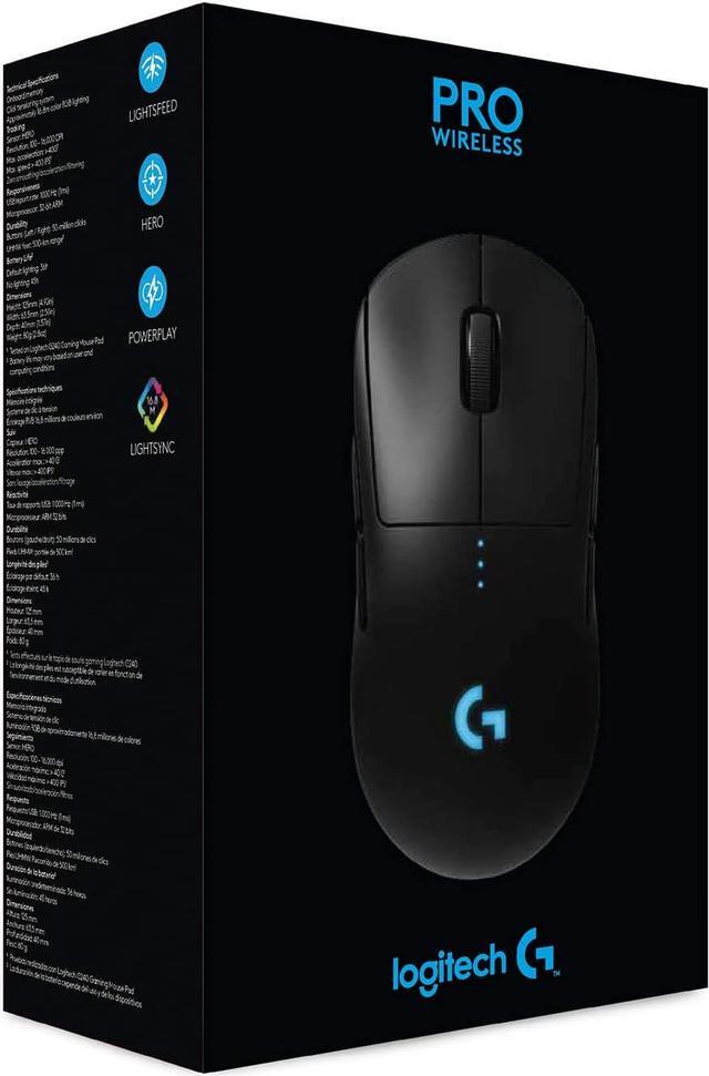 Alt view image 8 of 8 - Logitech - G PRO Lightweight Wireless Optical Ambidextrous Gaming Mouse with RGB Lighting - Black