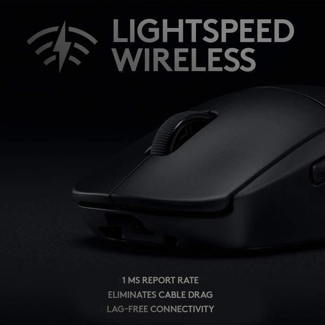 Alt view image 4 of 8 - Logitech - G PRO Lightweight Wireless Optical Ambidextrous Gaming Mouse with RGB Lighting - Black