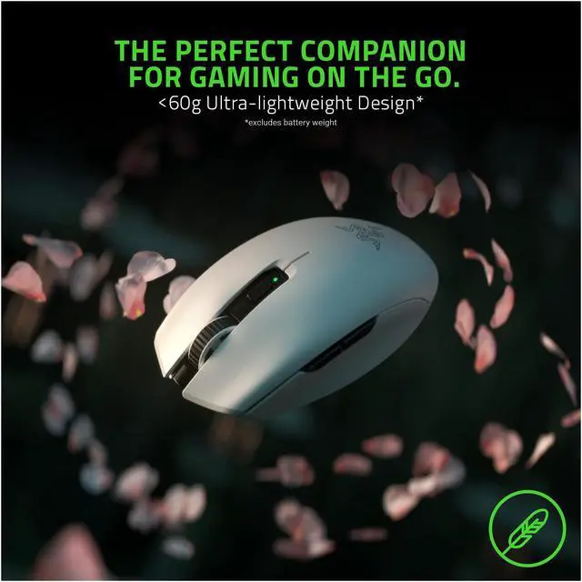 Alt view image 3 of 6 - Razer Orochi V2 Mobile Wireless Gaming Mouse: Ultra Lightweight - 2 Wireless Modes - Up to 950hrs Battery Life - Mechanical Mouse Switches - 5G Advanced 18K DPI Optical Sensor - White