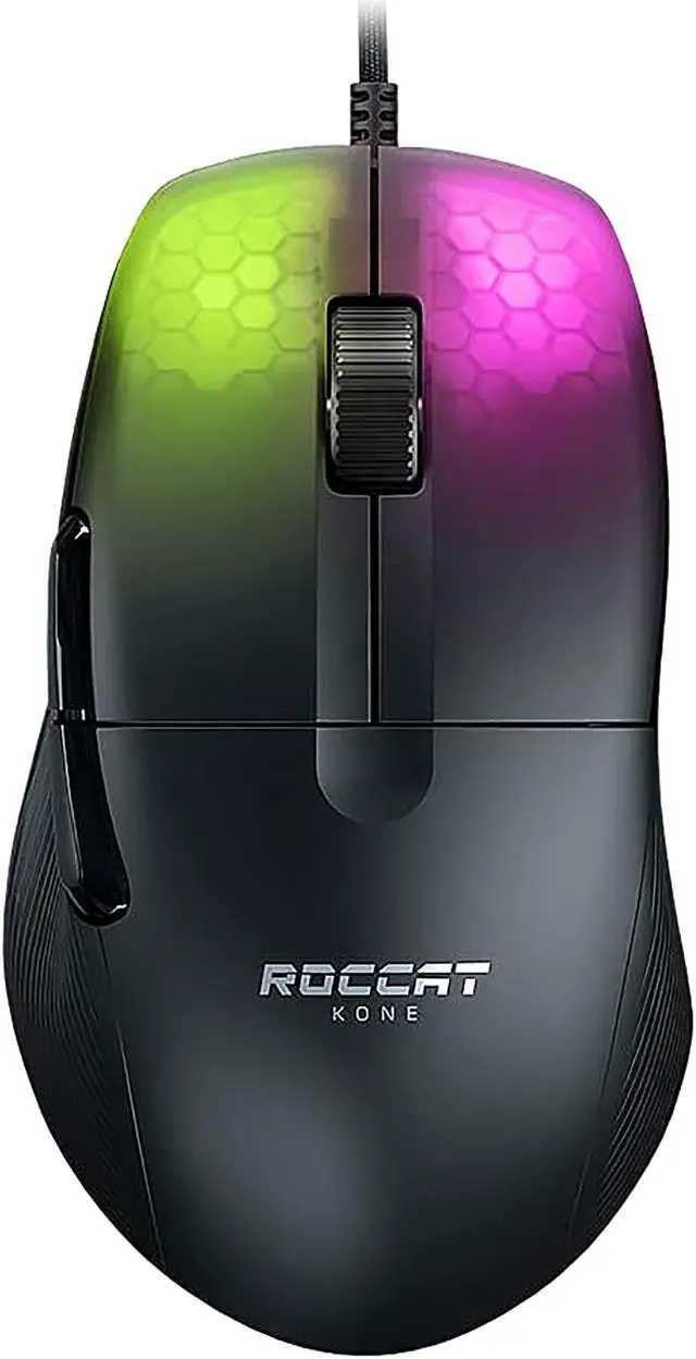 Main image of ROCCAT ROC-11-400-01 Kone Pro Wired Ultralight 19k DPI Optical Gaming Mouse with RGB Lighting - Ash Black