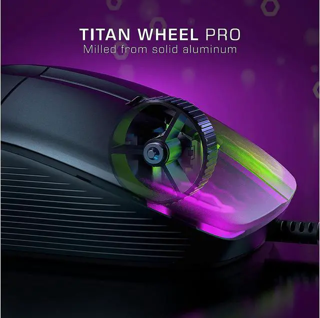 Alt view image 6 of 6 - ROCCAT ROC-11-400-01 Kone Pro Wired Ultralight 19k DPI Optical Gaming Mouse with RGB Lighting - Ash Black