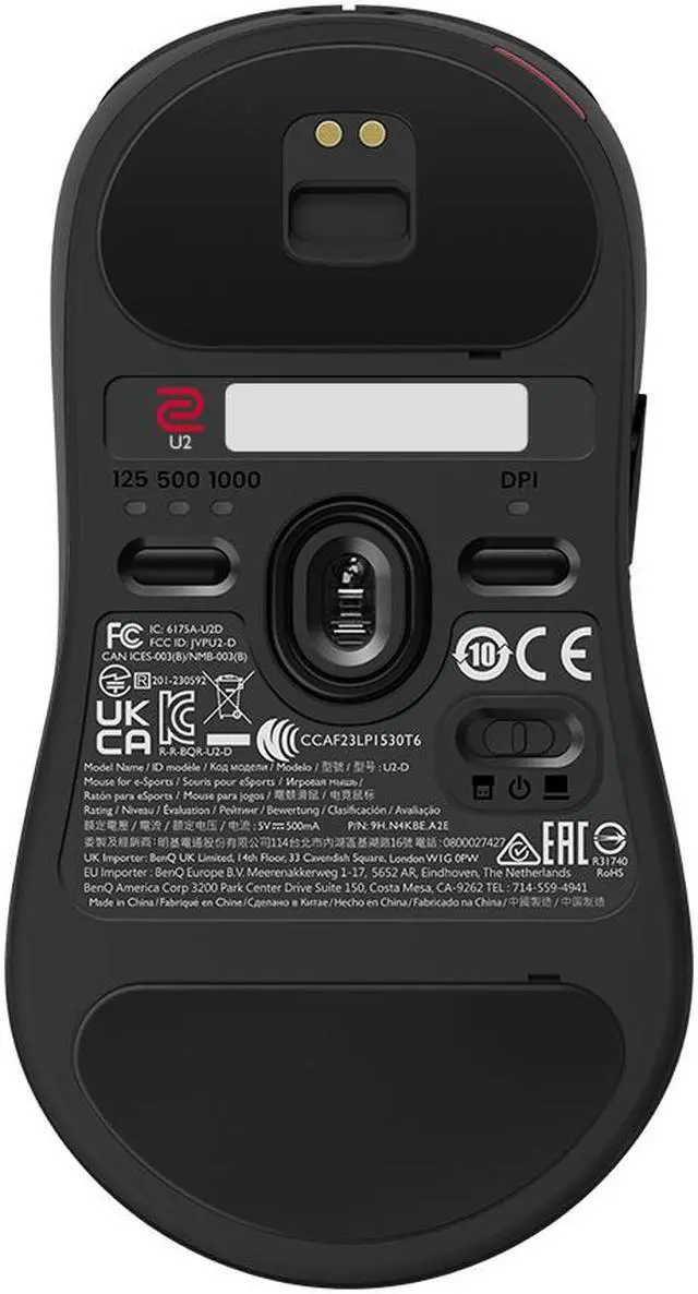Alt view image 2 of 6 - Zowie
U2 E-Sports Gaming Mouse, Black w/ Wireless Receiver / Charging Station
