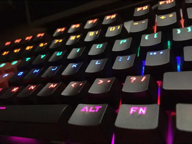Alt view image 6 of 6 - Bloody B740A Light Strike (LK) Optical Mechanical Gaming Keyboard - Linear Black Switch