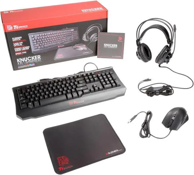 Alt view image 12 of 12 - THERMALTAKE KB-GCK-PLBLUS-01 Tt Esports Knucker 4 in 1