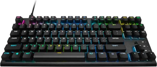 Alt view image 8 of 20 - Corsair K60 PRO TKL Wired Optical-Mechanical OPX Linear Switch Gaming Keyboard with 8000Hz Polling Rate - Black