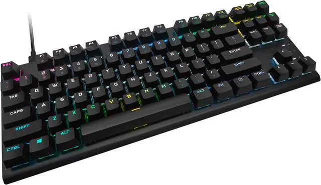 Alt view image 10 of 20 - Corsair K60 PRO TKL Wired Optical-Mechanical OPX Linear Switch Gaming Keyboard with 8000Hz Polling Rate - Black