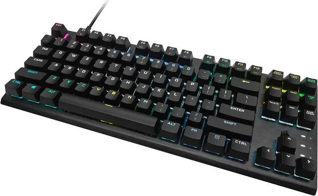 Alt view image 11 of 20 - Corsair K60 PRO TKL Wired Optical-Mechanical OPX Linear Switch Gaming Keyboard with 8000Hz Polling Rate - Black