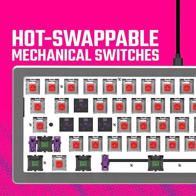 Alt view image 11 of 16 - Cooler Master CK720 65% Gaming Keyboard CK720GKKM1US