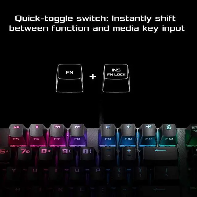 Alt view image 3 of 6 - ASUS ROG Strix Scope NX Deluxe Gaming Keyboard | ROG NX Red Mechanical Switches, Linear Actuation, Aura Sync, Aluminum Frame, Wrist Rest, Stealth Key, 2X Wider Ctrl Key, Programmable Macros