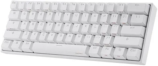 Alt view image 3 of 7 - Anne Pro 2 60% Mechanical Keyboard Wired/Wireless Dual Mode Full RGB Double Shot PBT - White Switch