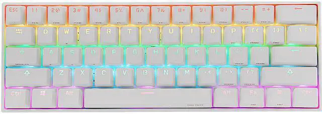 Main image of Anne Pro 2 60% Mechanical Keyboard Wired/Wireless Dual Mode Full RGB Double Shot PBT - White Switch