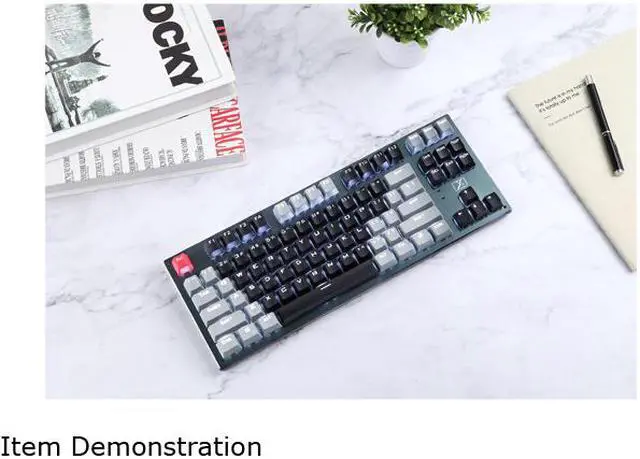Alt view image 6 of 7 - E-sport 87-key Mechanical Keyboard Wired Wireless Bluetooth Three Connection Modes Tablet Phone Computer Gaming Keyboard