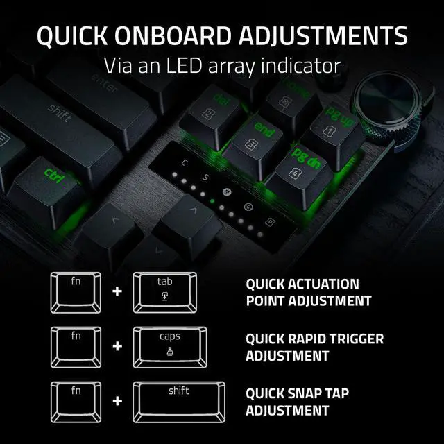 Alt view image 10 of 14 - Razer Huntsman V3 Pro Tenkeyless Analog Optical Esports Keyboard