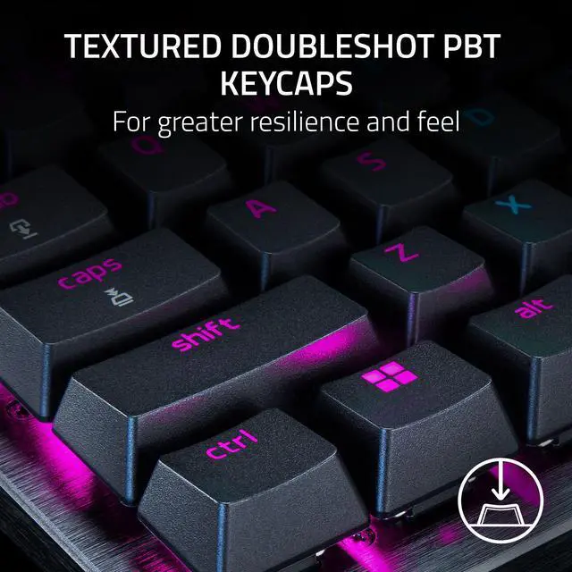 Alt view image 11 of 14 - Razer Huntsman V3 Pro Tenkeyless Analog Optical Esports Keyboard