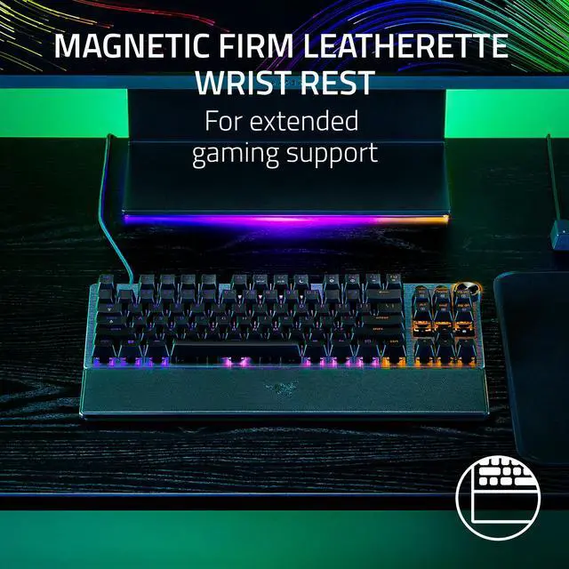 Alt view image 14 of 14 - Razer Huntsman V3 Pro Tenkeyless Analog Optical Esports Keyboard