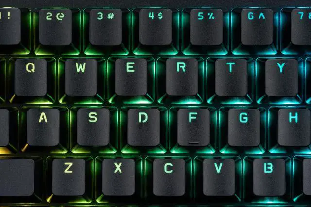 Alt view image 8 of 16 - GAMEPOWER Ogre RGB Mechanical Gaming Keyboard, 104 Full Anti Ghosting Keys, Leather Hand Rest, Macro, Outemu Blue Switch, Black