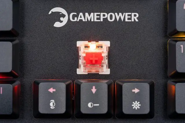 Alt view image 11 of 20 - GAMEPOWER Ogre RGB Mechanical Gaming Keyboard, 104 Full Anti Ghosting Keys, Leather Hand Rest, Macro, Outemu Red Switch - Black