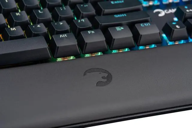 Alt view image 12 of 20 - GAMEPOWER Ogre RGB Mechanical Gaming Keyboard, 104 Full Anti Ghosting Keys, Leather Hand Rest, Macro, Outemu Red Switch - Black