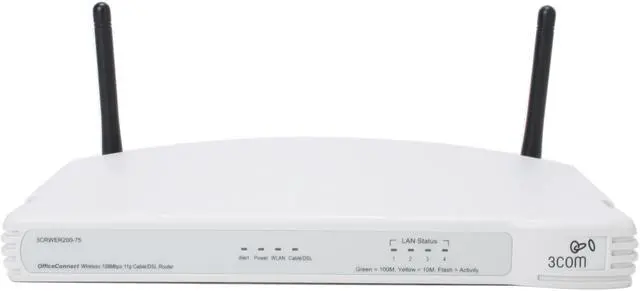 3com 3CRWER200-75 OfficeConnect Wireless Cable/DSL Router - Newegg.com