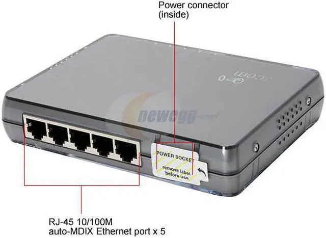 Alt view image 2 of 6 - 3com 3CFSU05 Switch 5