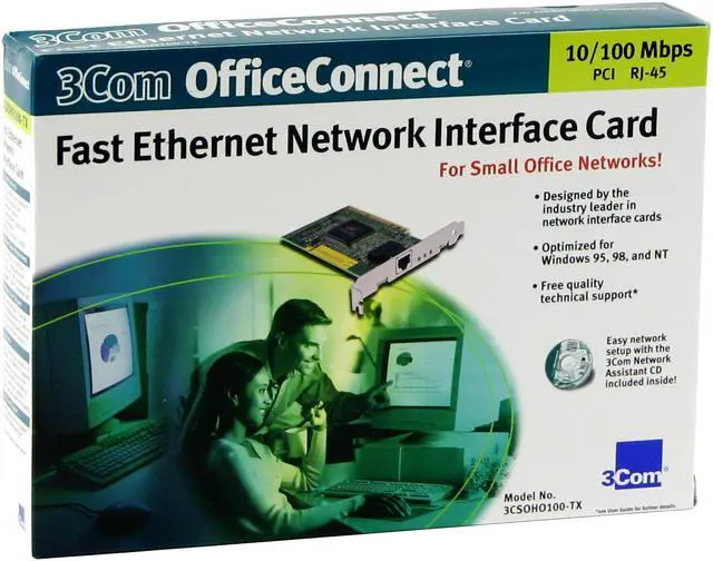 Alt view image 4 of 5 - Network Adapter 10/100Mbps PCI 1 x RJ45