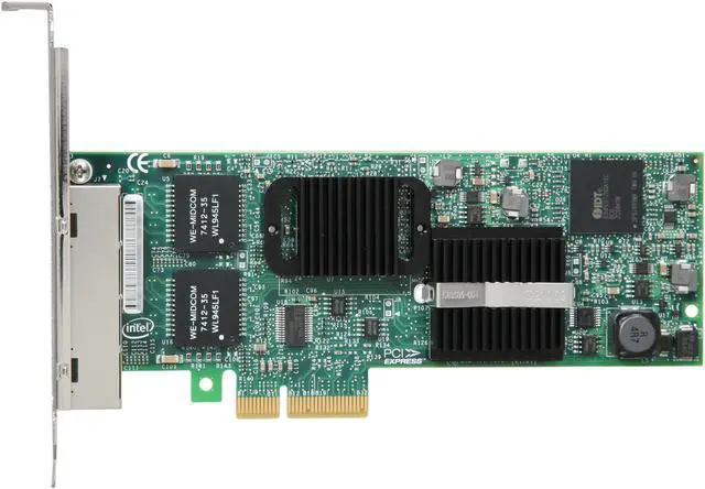 Alt view image 3 of 5 - Intel E1G44ET Gigabit Ethernet Quad Port Server Adapter 10/100/1000Mbps PCI-Express 4 x RJ45