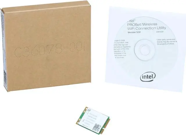 Alt view image 3 of 3 - Intel 512AN_MMWW2 5100 Wi-Fi Link Wireless Adapter IEEE 802.11a/b/g, IEEE802.11n Draft Mini PCI Express Up to 300Mbps Wireless Data Rates