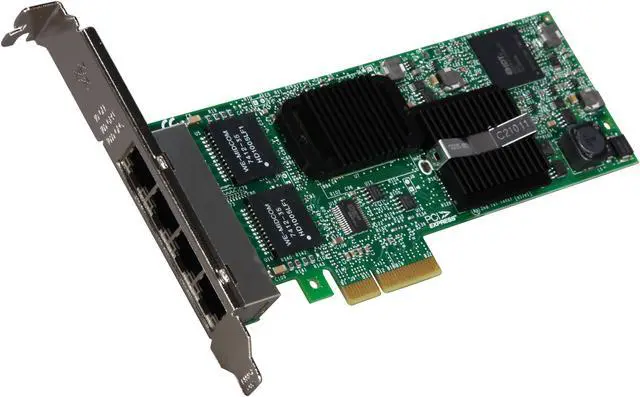 Alt view image 2 of 6 - Intel E1G44ETBLK Gigabit Ethernet Quad Port Server Adapter 10/100/1000Mbps PCI-Express 4 x RJ45
