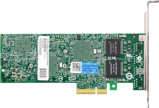 Alt view image 5 of 6 - Intel E1G44ETBLK Gigabit Ethernet Quad Port Server Adapter 10/100/1000Mbps PCI-Express 4 x RJ45