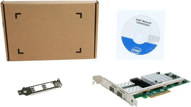 Alt view image 5 of 5 - Intel E10G42AFDA 10 Gigabit AF DA Dual Port Server Adapter 10Gbps PCI-Express 2 x SFP
