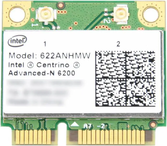 Alt view image 2 of 4 - Intel 622AN.HMWWB Wireless Adapter 6200 Centrino Advanced-N Mini PCI Express Up to 300Mbps Wireless Data Rates