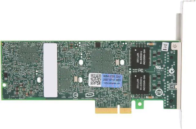 Alt view image 4 of 6 - Intel E1G44ET2 Gigabit Ethernet Card 10/100/1000Mbps PCI-Express 4 x RJ45